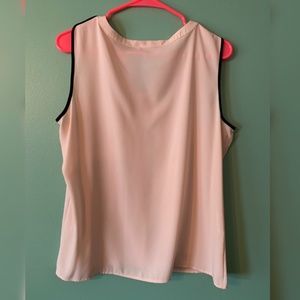 Calvin Klein Tops - Calvin Klein Tipped Split Neck Sleeveless Tank Calvin Klein Tops - Calvin Klein Tipped Split Neck Sleeveless Tank